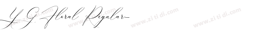 YG Floral Regular字体转换